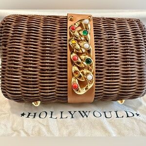 HollyWould Woven Clutch or Shoulder Bag